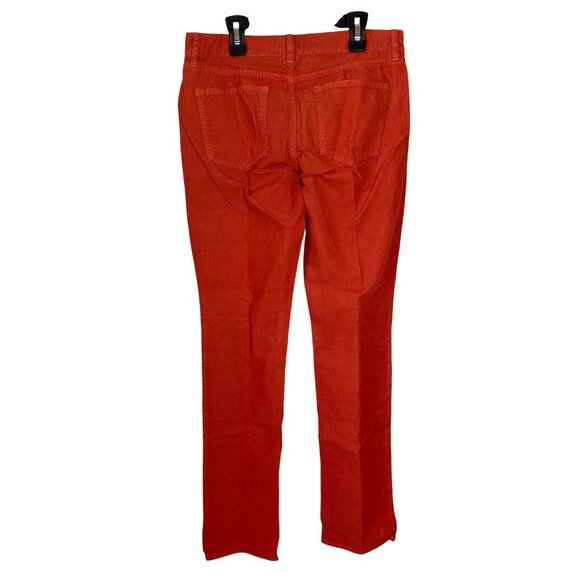 J. Crew Womens Orange Corduroy Pants 27R City Fit NEW - Picture 4 of 4